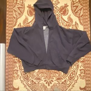 Aritzia TNA Fleece Boyfriend Boxy Zip-Up Hoodie
